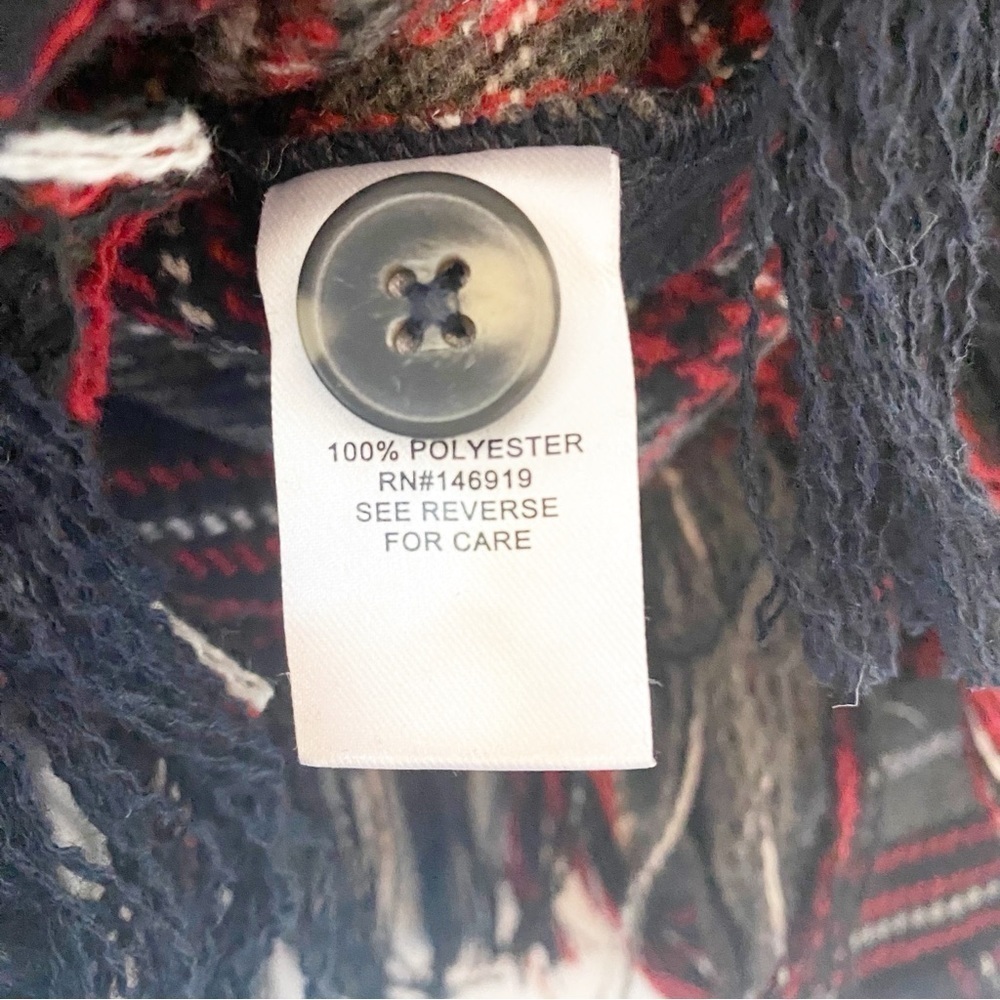 FRESHMAN Girls Flannel Plaid Fringe Trim Shacket NEW - Picture 8 of 8